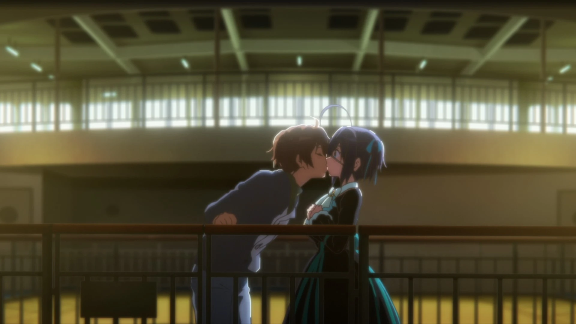 Sweet first kiss